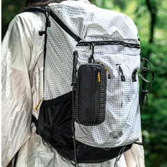 Black Purple Waist Bag Polyethylene Material 16.5 7.5 3.5 cm Portable Design