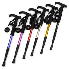 Trekking Poles Walking Hiking Sticks Anti-shock Adjustable Alpenstock