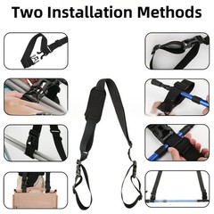 Outdoor Fishing Storage Sling Patterned Nylon Tape Fast Release Buckle