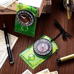 Acrylic Orienteering Compass for Hiking, Backpacking, Map Reading & Navigation