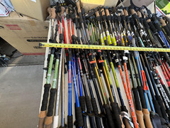 Outdoor Products foldable Trekking Walking Hiking Poles Sticks. Pairs only.