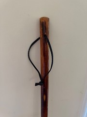 48″ Collapsible Wood Hiking Stick 3-Piece Detachable Walking Staff Travel Pouch