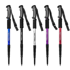 1 PCS Aluminium Alloy Teleskopic Hiking Poles Trekking Walking Stick Ultralight