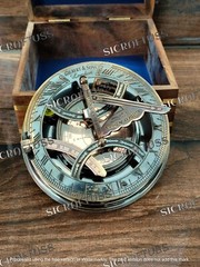 Christmas Gift, Personalized Engraved Sundial Compass, Anniversary Gift