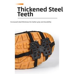 Compact Ice Cleats 140g with 24 Strand Design for Easy Carry in Winter