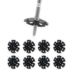 Ski Pole Baskets Replacement Set (8-Piece) – 3.4″ Snow Baskets for Trekking