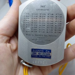 Vintage Suunto Compass Model KB-77/360R with case Made In Finland