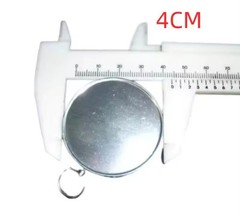 Pocket Compass Outdoors Navigation Compass with Key Ring Aluminum Black