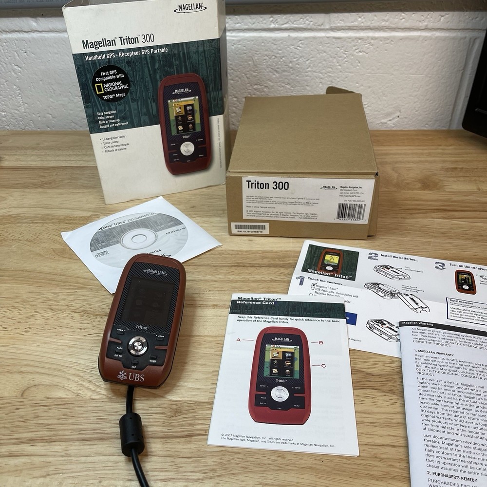 Magellan Triton 300,Adventure Pack,Handheld GPS,Navigator Device Unit,Waterproof