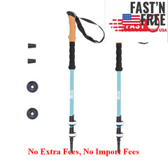 Carbon Fiber Trekking Poles, Adjustable Quick Lock, Cork Grip,Lightweight,2 Pack
