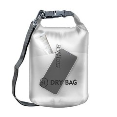Waterproof Dry Bag – Roll Top Transparent Storage 5L White