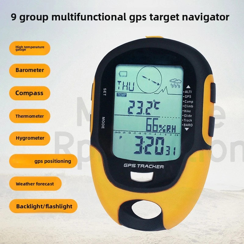 GPS Electronic Altimeter IPX4 Waterproof For Outdoor Navigation, Compass