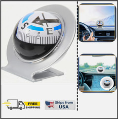 1PCS Adjustable Car Dashboard Navigation Compass Ball For Boat Marine Truck`