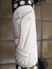 Hand Carved Handpainted Natural lt. weight Wood Cane Horse, eagle, turtle tip