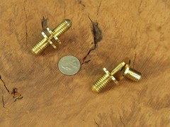 JWL Two (2) Solid Brass Connectors Couplers (1/2″ x 13) to split Canes in two