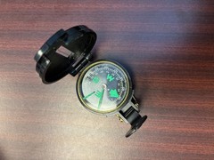Vintage Working LENSATIC Engineer Compass – Made in Japan – Includes OG Box