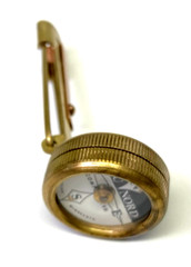 Vintage Brass Tru Nord Compensated Compass, Locking PinClip Brainerd. Free Ship