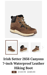 Red Wing Irish Setter Hiking boots brand new Men’s size 9