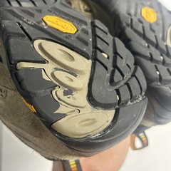 Merrell Moab Ventilator Low Mens 8.5 Beige Mid Hiking Trail Boots Shoes