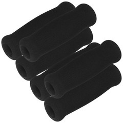 6Pcs Black Ergonomic Cane Handle Grip Replacement for Daily Use Crutch Handles