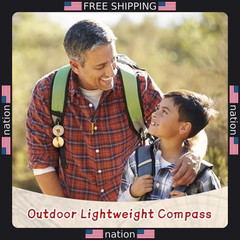 Flintronic Waterproof Luminous Navigation Compass for Hiking & Orienteering
