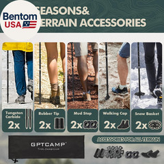 Walking Sticks,Trekking Poles Collapsible Hiking Poles,Lightweight Folding Trave