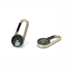 2 Pcs Metal Compass Keychain Mini Tactical Direction Finder for Outdoor Use