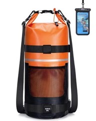 Waterproof Dry Bag for Women Men, 5L/10L/Roll Top Lightweight Dry 20L Orange