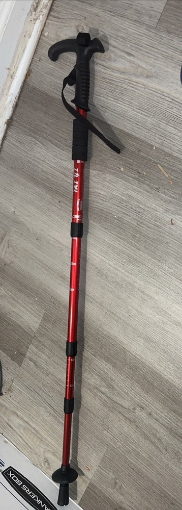 TAI 4I WALKING STICK FOR￼HIKING, SNOW AND MUD NEW-RED