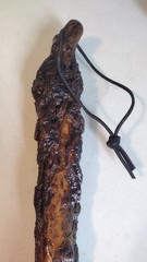 Primitive Natural Form Rustic Burl Wooden Trekking Walking Stick Cane 43.5 inch