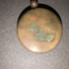 VINTAGE WEST GERMANY TRAVEL POCKET COMPASS W/FLUORESCENT DOTS! USED! LOOSE!