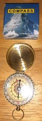 PP Bean Classic Compass “To My Son…Love Dad” Gold Pocket Compass NEW NIB