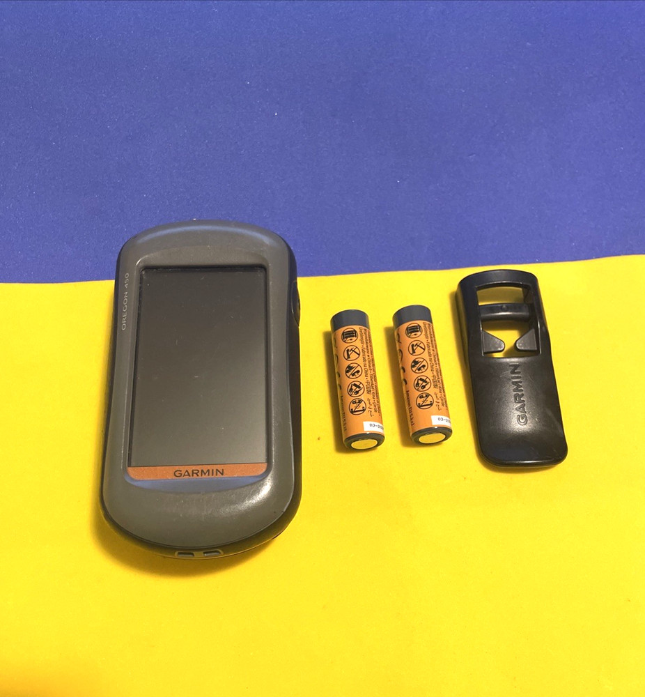 Garmin Oregon 450 Handheld GPS W/BATTERIES (WORKING)