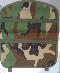 2 ea MOLLE II Pouch Lid Flap Large Ruck FIELD Pack US Military Woodland CAMO MAP
