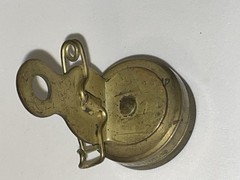 Vintage Marbles Gladstone Mich Brass Compass Black Face Pin Type 1 1/8″🌺🌺