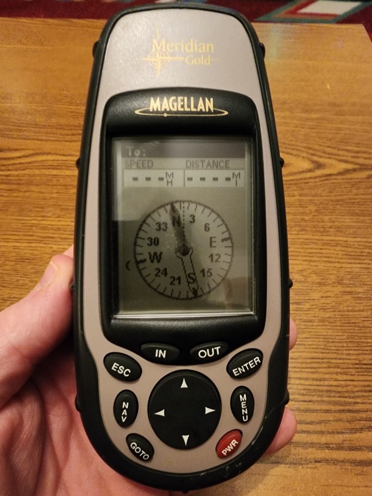 Magellan Meridian Gold Handheld GPS Hiking Tested Works
