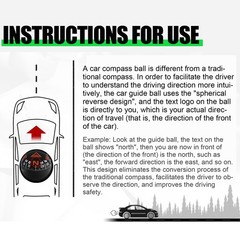 Adjustable Accurate Mount Compass Ball for Car Boat Marine Ship Truck Navigation