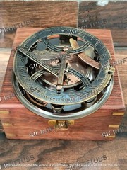 Christmas Gift, Personalized Engraved Sundial Compass, Anniversary Gift