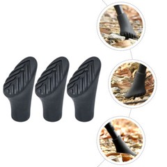 3PCS Alpenstock Protection Covers Non Cane Tips Rubber Trekking Poles Cover Boot