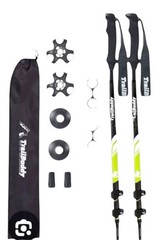 TrailBuddy Trekking Aluminum Hiking Poles, Backpacking Gear (Jr Size) Pair of 2