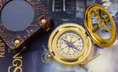 Personalized Sundial Compass, Christmas Gift, Engraved Sundial, Gift For him, Gi