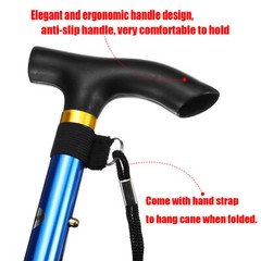 Trekking Walking Hiking Sticks Anti-shock Folding Lightweight Alpenstock Poles