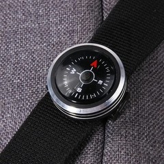 1Pc Slide on 25MM Watch Wrist Band Strap Compass For Outdoor Survival Tools Gift