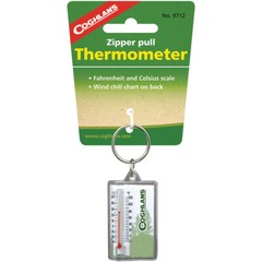 Coghlan’s Zipper Pull Thermometer Keychain, Windchill Chart Survival Camping Aid