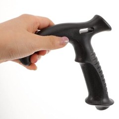 Cane Handle Grip Replacement T-Handle Walking Cane Grip Offset Plastic