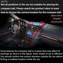Automotive Compass Ball for Car or Boat