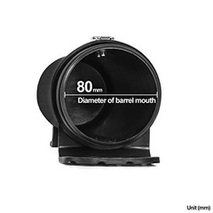 Motorcycle Off-Road Universal Tool Tube Small 80MM Black With Lock Ring