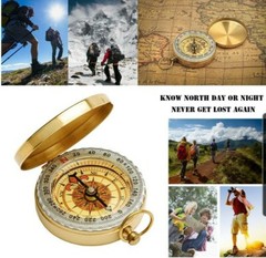 Qi Mei Camping Survival Compass Metal Pocket Compass Kids Compass for Hiking …