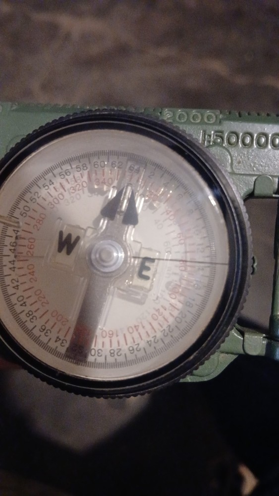 Cammenga Model 3H Military Issue Tritium Lensatic Compass Magnetic USA Made –
