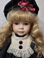 Porcelain Doll 50cm Collector Doll Soft Body Original Clothes Vintage